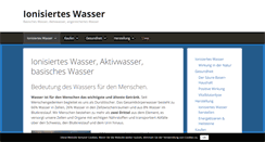 Desktop Screenshot of ionisiertes-wasser.net