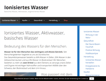 Tablet Screenshot of ionisiertes-wasser.net